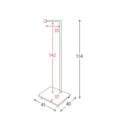 宮武製作所【組立が必要です】スリムハンガーラック TORRE（トーレ） ホワイトナチュラル HS-1540-WH【インテリア収納家具】
