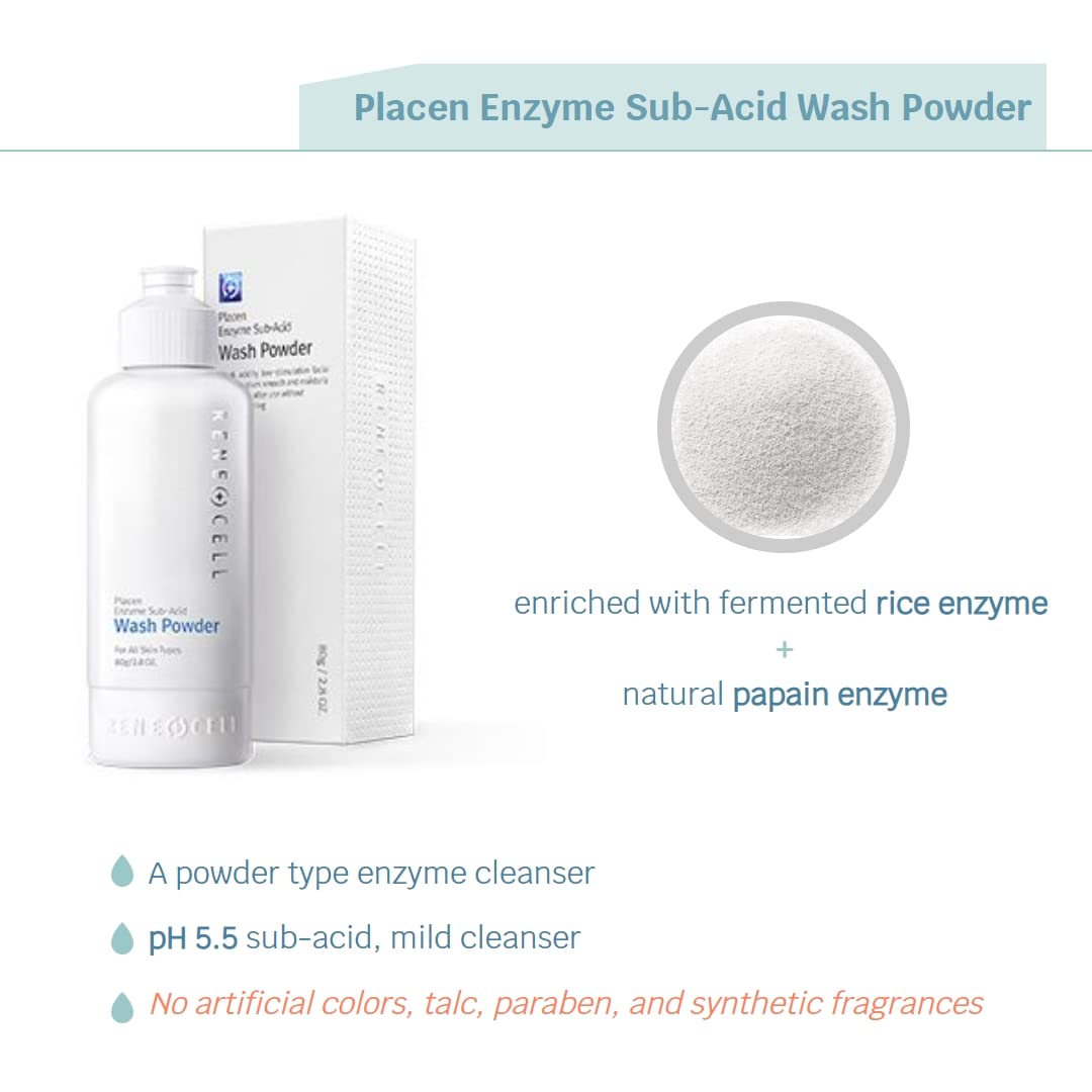 ルネセル [Rene Cell] プラセン エンザイム サブ アシッド ウォッシュパウダー (80g/2.8オンス) [並行輸入品]