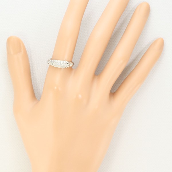 PT900 プラチナ リング 指輪 12号 ダイヤ 0.42 総重量約4.2g ジュエリー 中古 PT900 プラチナ リング 指輪 12号 ダイヤ 0.42 総重量約4.2g ジュエリー 中古