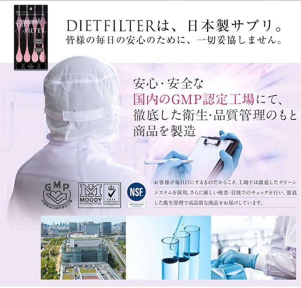 【2月1日より出荷】DIETFILTER ダイエットフィルター 30粒 安心の日本製