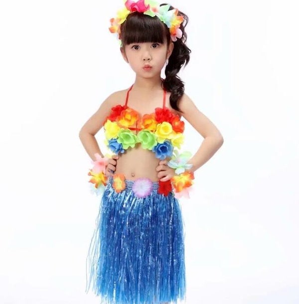 Qoo10] 今だけ フラダンス衣装 5点セット キッ