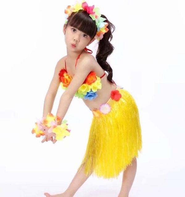 Qoo10] 今だけ フラダンス衣装 5点セット キッ