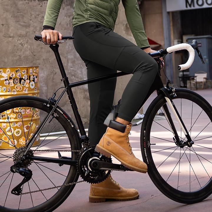 サイクルパンツ 冬用 トレッキングパンツ カジュアル 防風 防寒 裏起毛 サイクリングウェア 自転車 ロードバイク パッドなし(ブラック, 2XL)