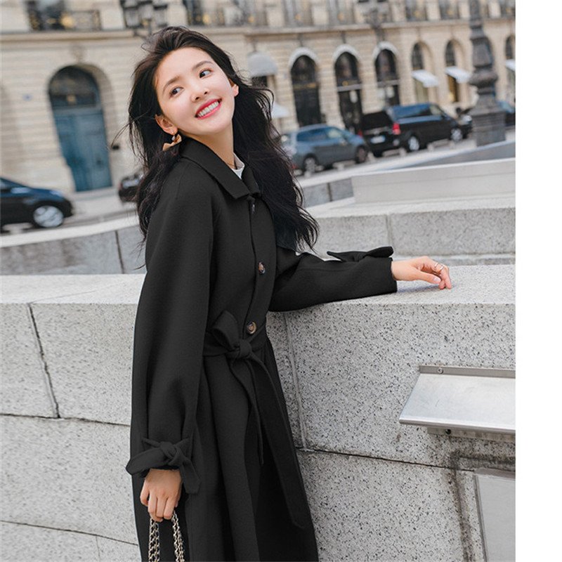 チェスターコート レディース ベルト付き トレンチコート アウ ロングコート ラシャコート ロング丈