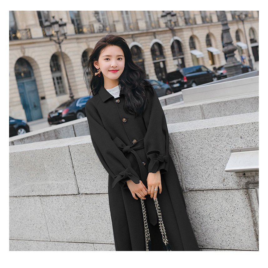 チェスターコート レディース ベルト付き トレンチコート アウ ロングコート ラシャコート ロング丈