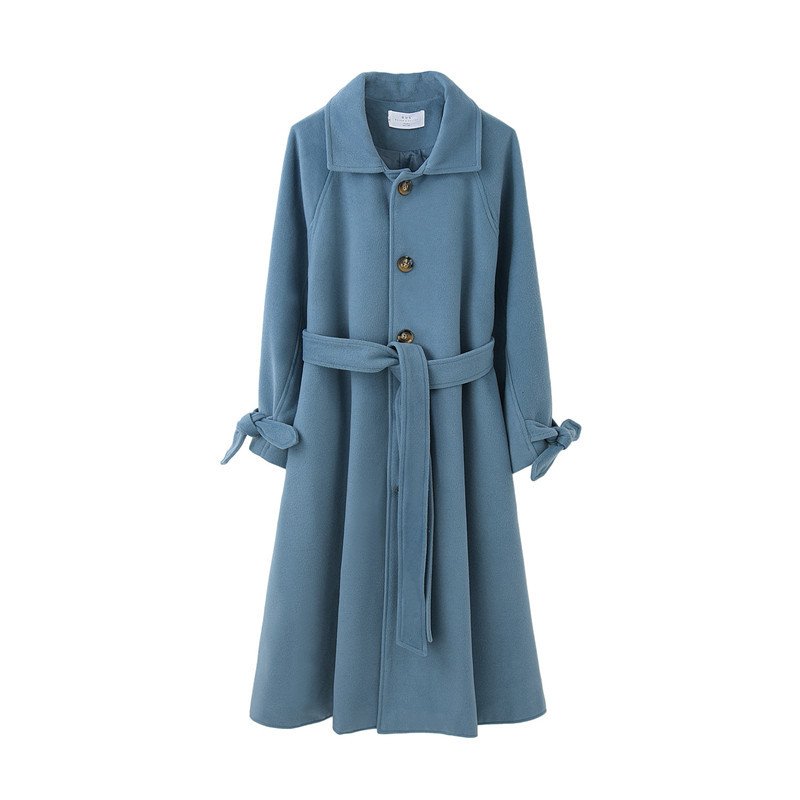 チェスターコート レディース ベルト付き トレンチコート アウ ロングコート ラシャコート ロング丈
