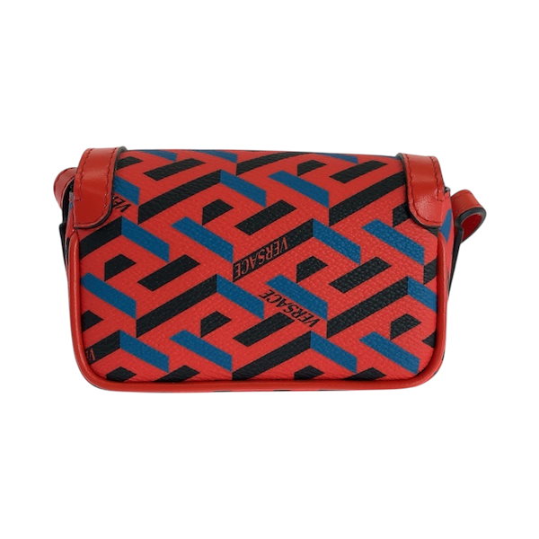 Qoo10] VERSACE 美品 ラグレカシグネチャー レッド ブル