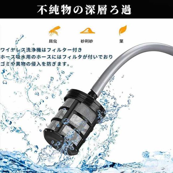 Qoo10] 高圧洗浄機 コードレス 充電式 6in1