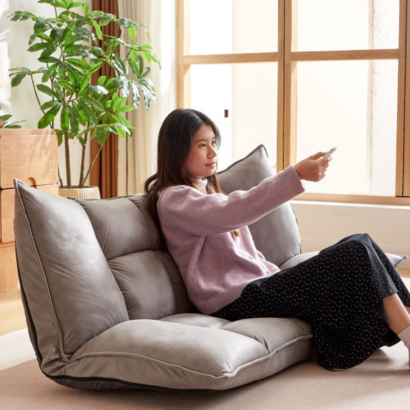 [ URBAN ] マルチリクライニング ソファ ペットがいても安心のひっかき傷に強い生地を使用 犬 猫の爪に強い ソファベッド 2人掛け ローソファー ［5か所14段階リクライニング 自分好みに形が