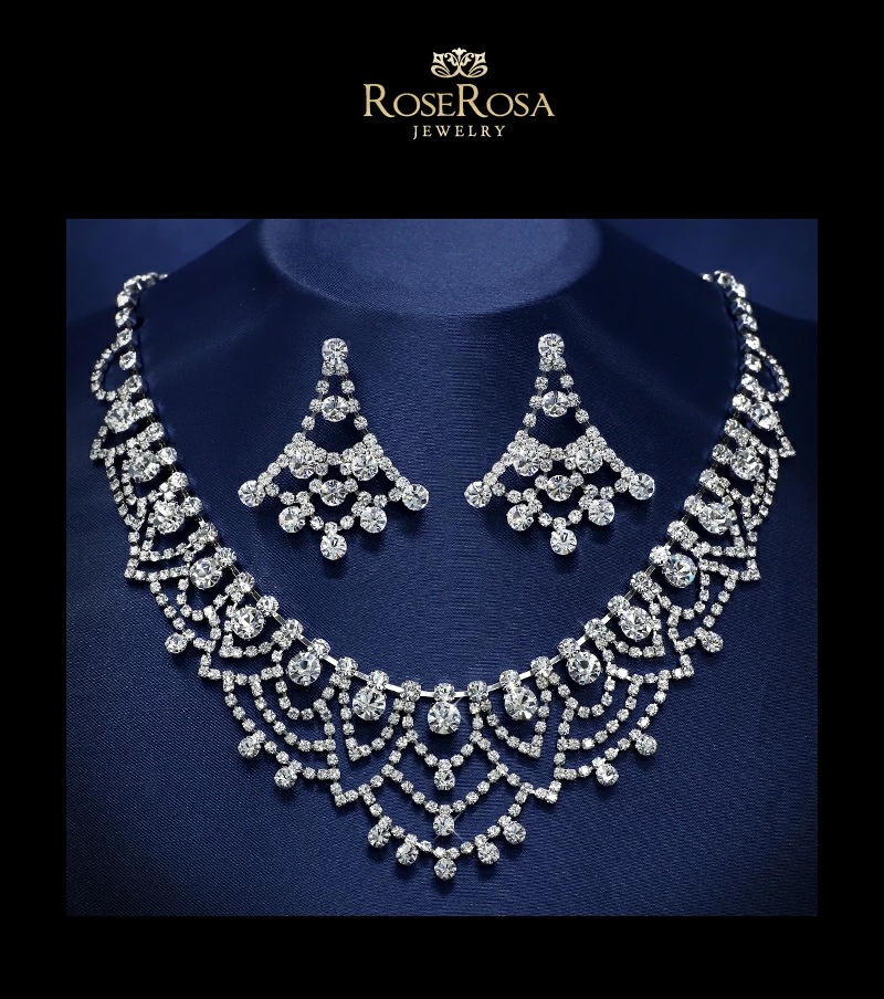 ブライダル ネックレスセット 1年無償修理保証 送料無料 ブライダルクリスタルラインストーン ブライダル ネックレスセット 1年無償修理保証 送料無料 ブライダルクリスタルラインストーン
