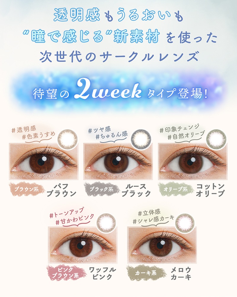 ルミアコンフォート 2ウィーク サークル(LuMia comfort 2week CIRCLE)(6枚入×左右1セット[2箱12枚])(度あり・度なし) 森絵梨佳 サークルレンズ