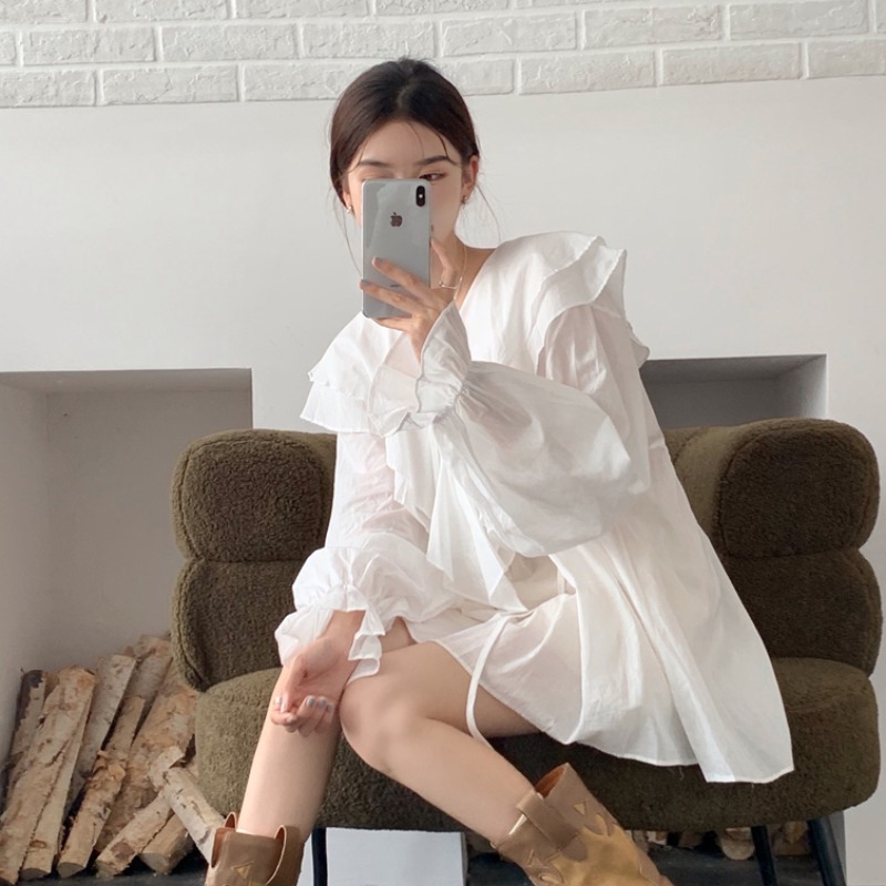 トップス レディース シャツ ブラウス S M L XL 韓国 長袖 ボリューム袖 Vネック フリル ミドル丈 透け感 かわいい 大人可愛い きれいめ シンプル カジュアル 大人 上品 おしゃれ ラフ トップス レディース シャツ ブラウス S M L XL 韓国 長袖 ボリューム袖 Vネック フリル ミドル丈 透け感 かわいい 大人可愛い きれいめ シンプル カジュアル 大人 上品 おしゃれ ラフ