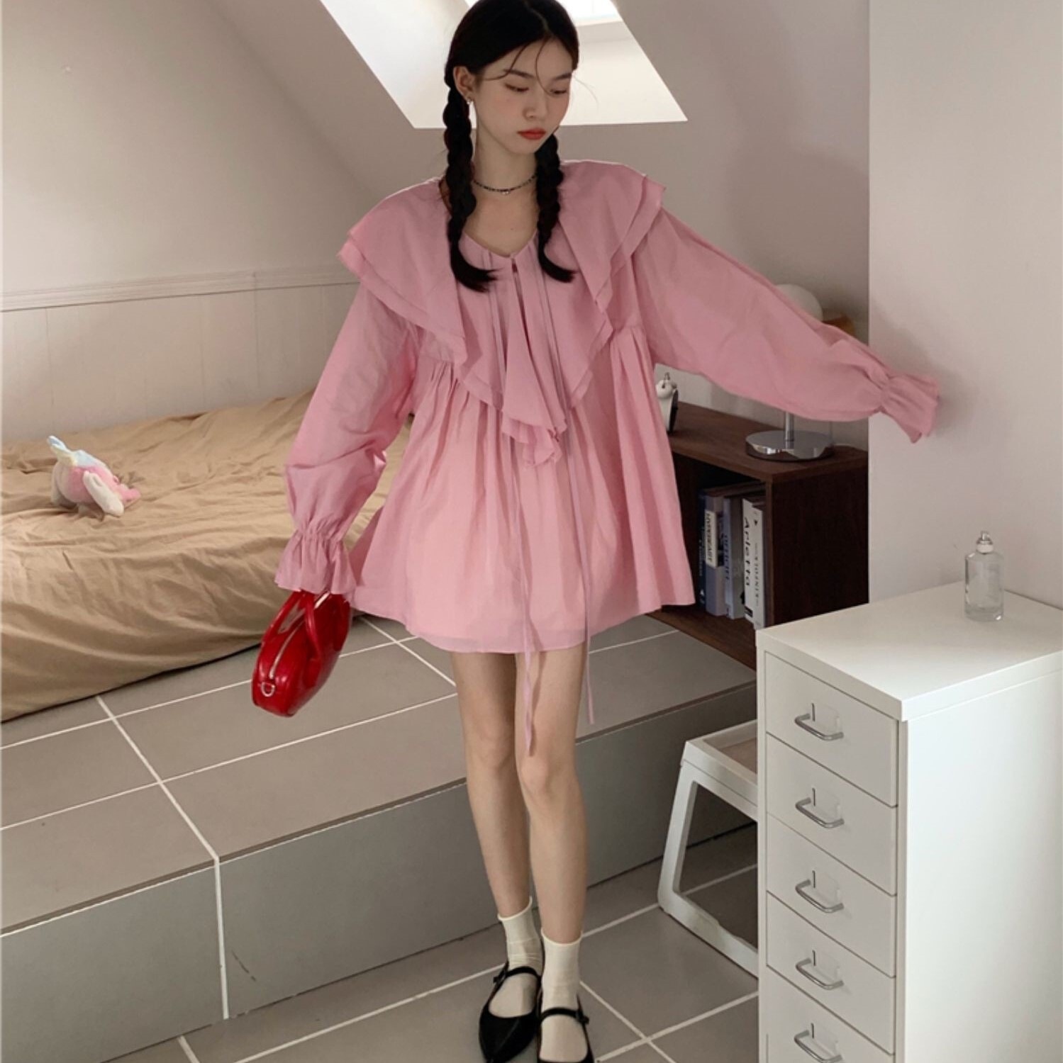 トップス レディース シャツ ブラウス S M L XL 韓国 長袖 ボリューム袖 Vネック フリル ミドル丈 透け感 かわいい 大人可愛い きれいめ シンプル カジュアル 大人 上品 おしゃれ ラフ トップス レディース シャツ ブラウス S M L XL 韓国 長袖 ボリューム袖 Vネック フリル ミドル丈 透け感 かわいい 大人可愛い きれいめ シンプル カジュアル 大人 上品 おしゃれ ラフ