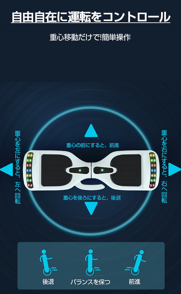 Qoo10] 電動 バランススクーター 立ち乗り 電動