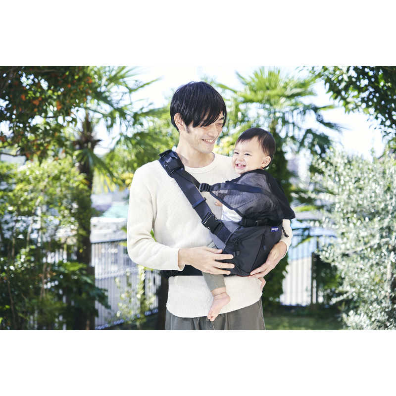 ワンスレッド　papakoso(パパコソ)パパ＆ママ140人と考えた理想のパパバッグ「だっこモデル＋SG」ブラック×オレンジ papakoso　PK-101-OR