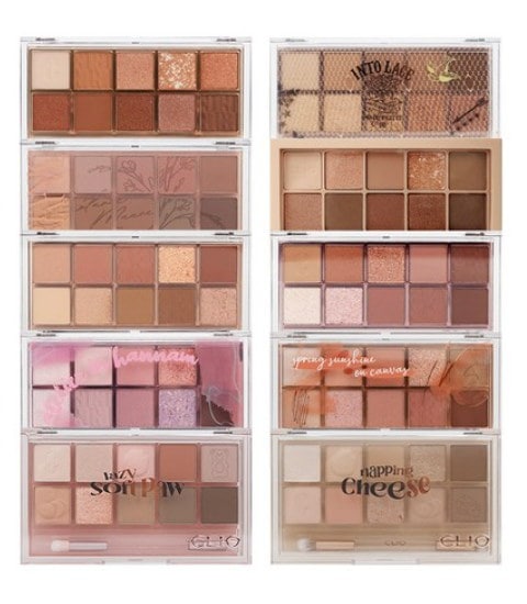 CLIO アイシャドウパレット16点まとめ売り Qoo10] クリオ 【新色発売16種】プロアイパレット16種