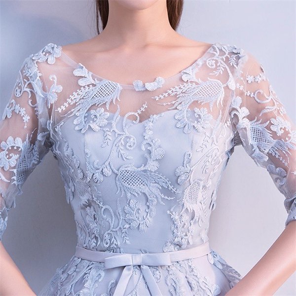パーティードレス ウエデ... : レディース服 結婚式 袖あり 通販高評価