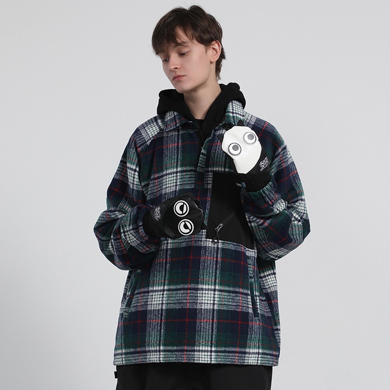 スノーボード ウェア ジャケット 単品 チェック柄 カップル お揃い