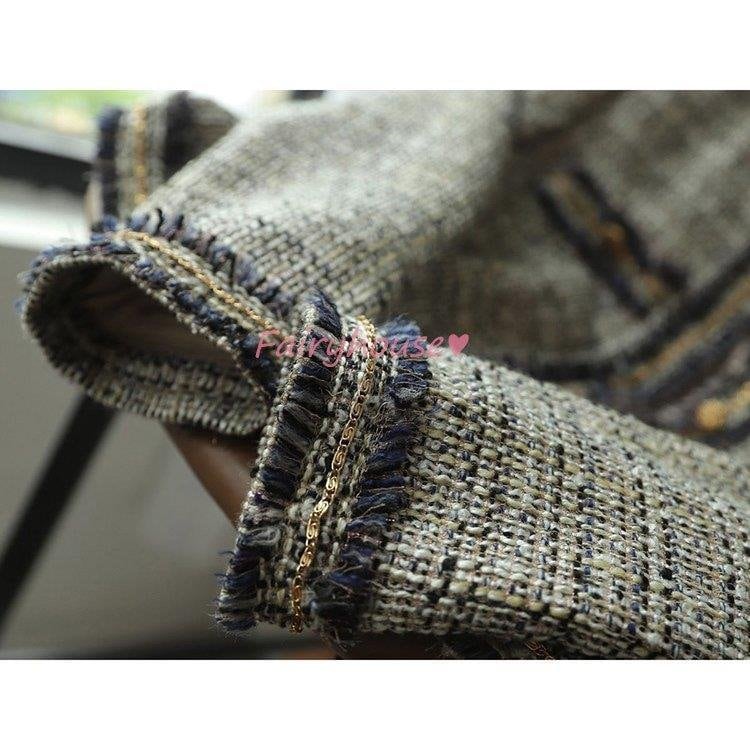 ツイードジャケット レディース 長袖ノーカラージャケット ショット丈ツイードコート 春コートアウター 秋服 大人韓国風 通勤OL オフィス 結婚式 入学式 ツイードジャケット レディース 長袖ノーカラージャケット ショット丈ツイードコート 春コートアウター 秋服 大人韓国風 通勤OL オフィス 結婚式 入学式