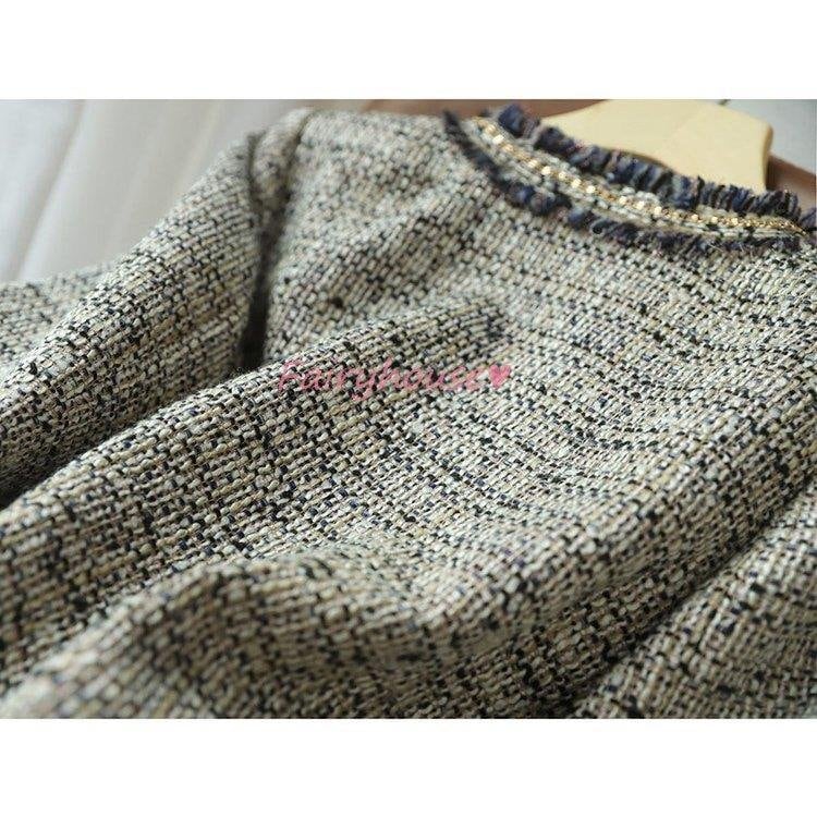 ツイードジャケット レディース 長袖ノーカラージャケット ショット丈ツイードコート 春コートアウター 秋服 大人韓国風 通勤OL オフィス 結婚式 入学式 ツイードジャケット レディース 長袖ノーカラージャケット ショット丈ツイードコート 春コートアウター 秋服 大人韓国風 通勤OL オフィス 結婚式 入学式