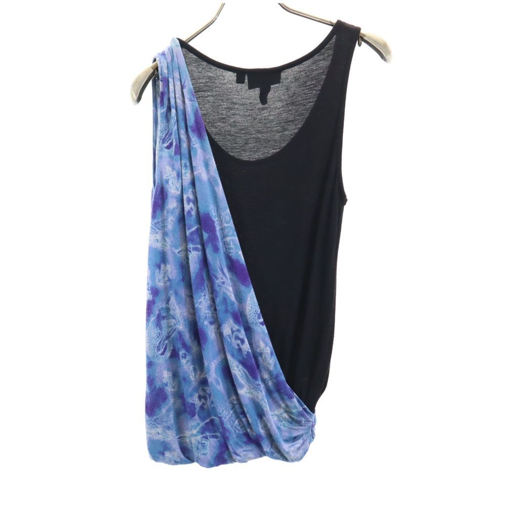 デザイン タンクトップ XS ブラック系 レディース デザイン タンクトップ XS ブラック系 レディース