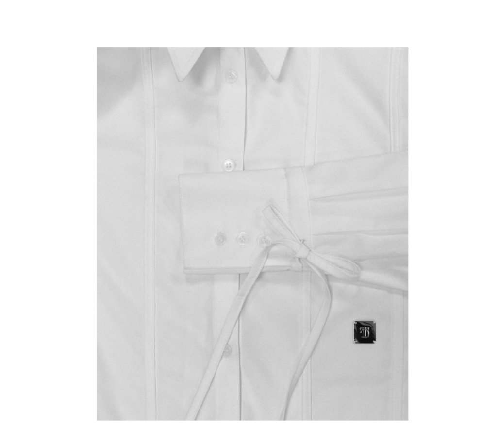 【TREEMINGBIRD】 STEPPED HEMLINE LONG STRAP SHIRTS : WHITE 【TREEMINGBIRD】 STEPPED HEMLINE LONG STRAP SHIRTS : WHITE