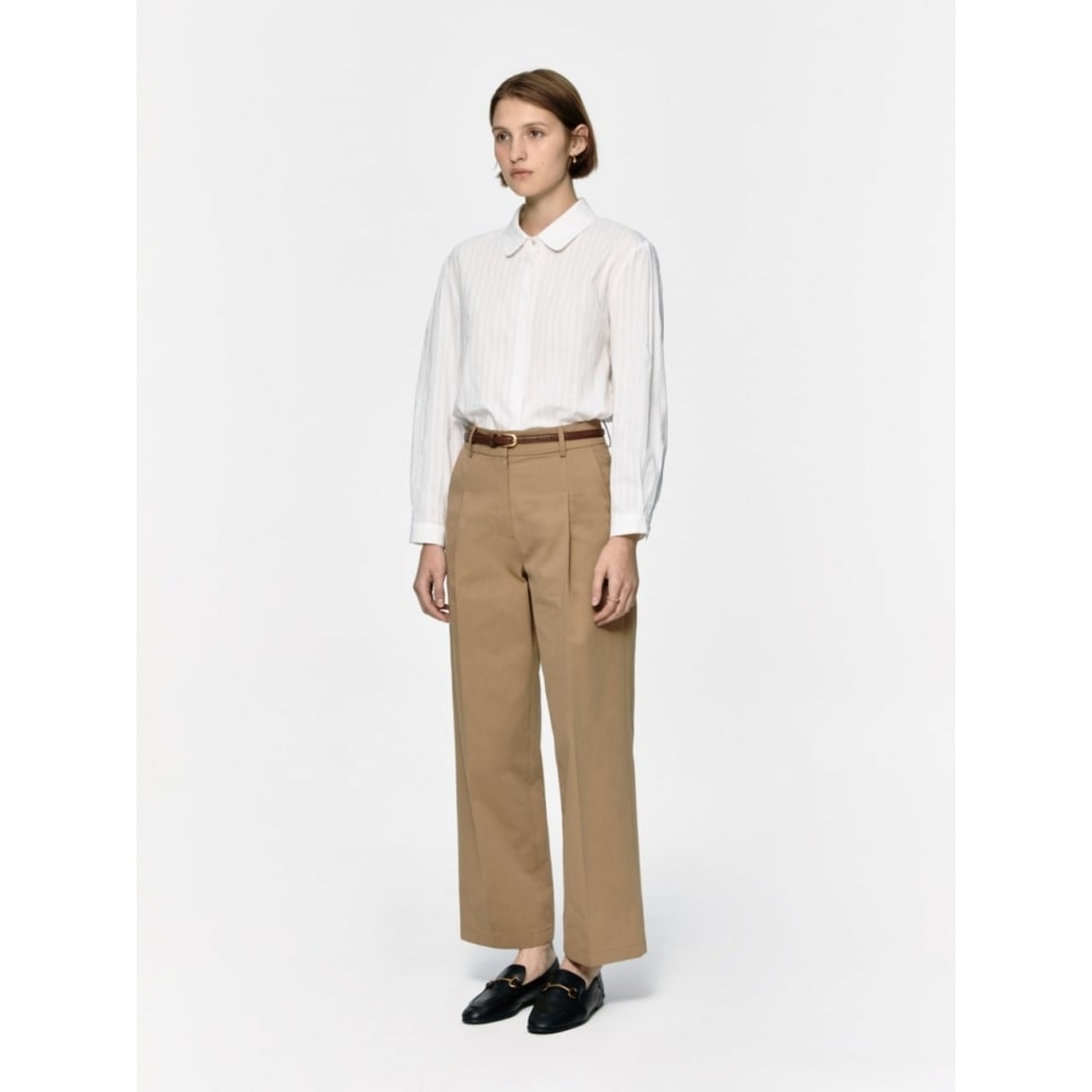 DEPOUND ラウンドカラーブラウス アイボリー