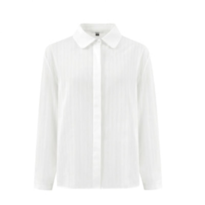 DEPOUND ラウンドカラーブラウス アイボリー