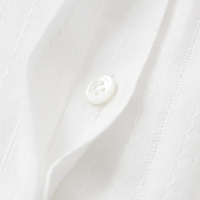 DEPOUND ラウンドカラーブラウス アイボリー