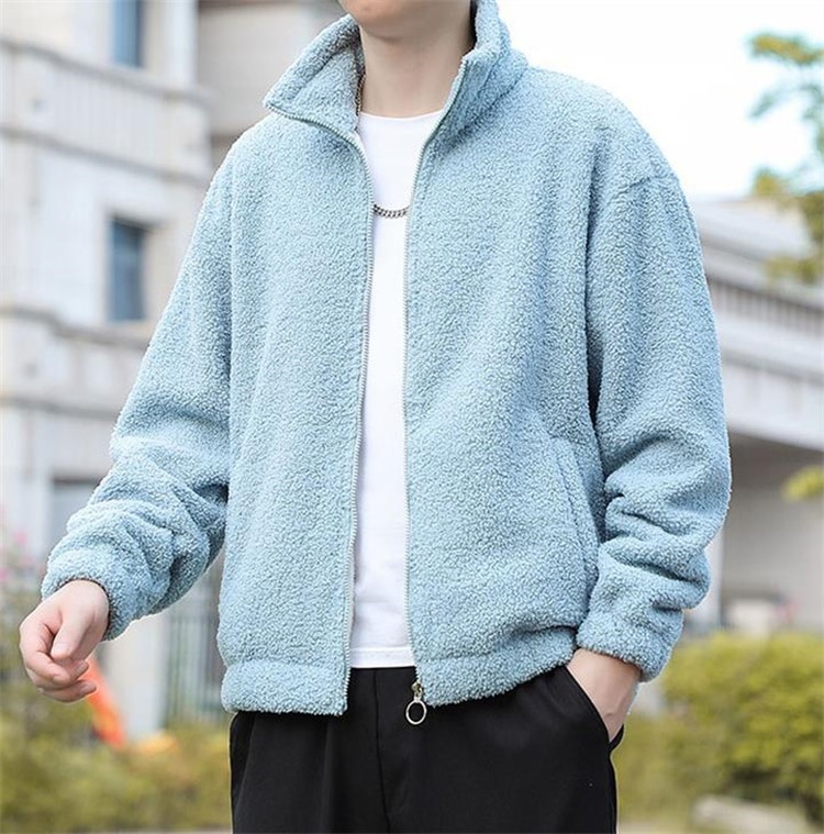 INSスタイル メンズ 冬 トレンド 綿入れ カップル服 子羊の毛皮のコート スリム コート 暖かい 厚手 厚め 保温 綿服 チェスターコート INSスタイル メンズ 冬 トレンド 綿入れ カップル服 子羊の毛皮のコート スリム コート 暖かい 厚手 厚め 保温 綿服 チェスターコート