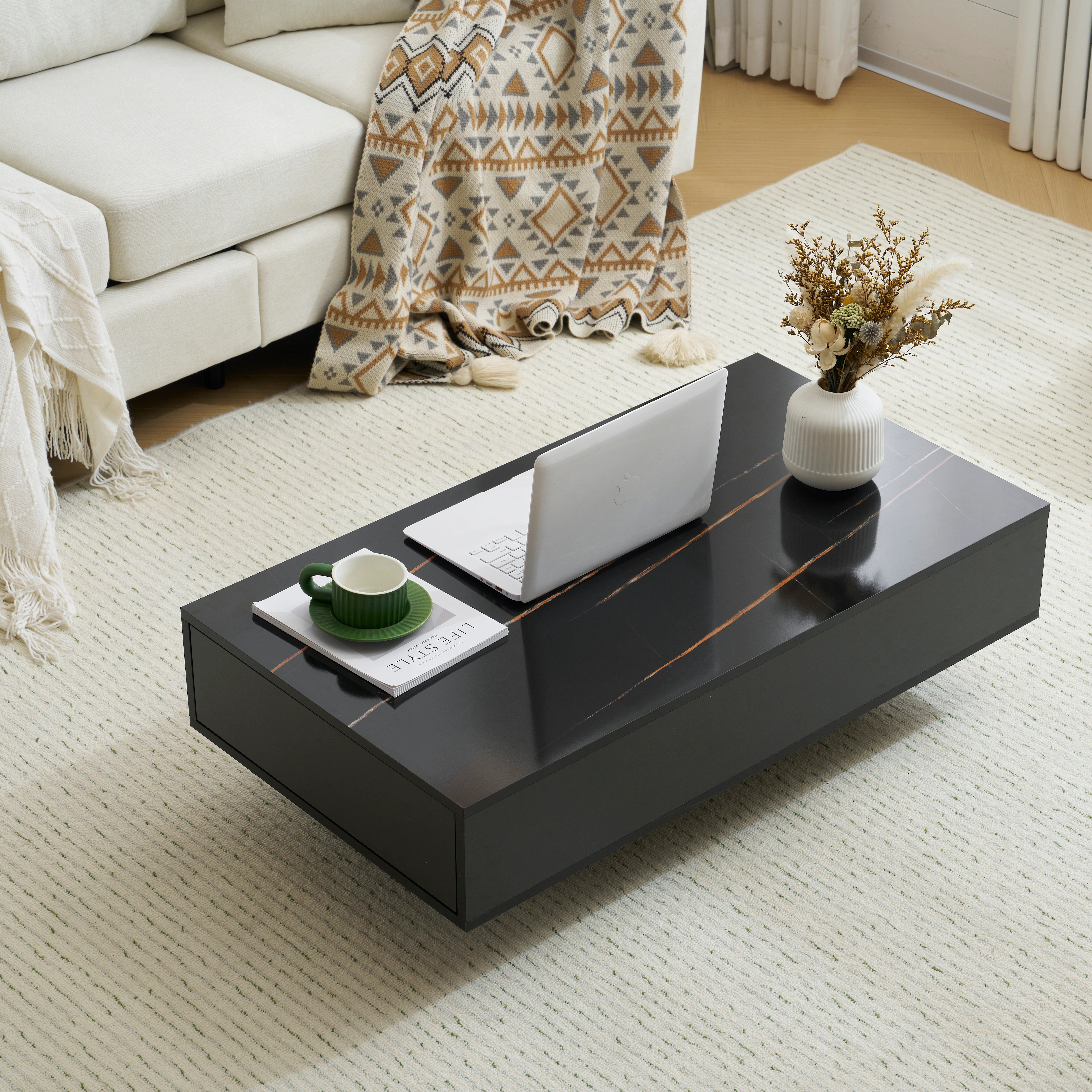 市場】ローテーブル 収納付き テーブル センターテーブル 収納付きロー