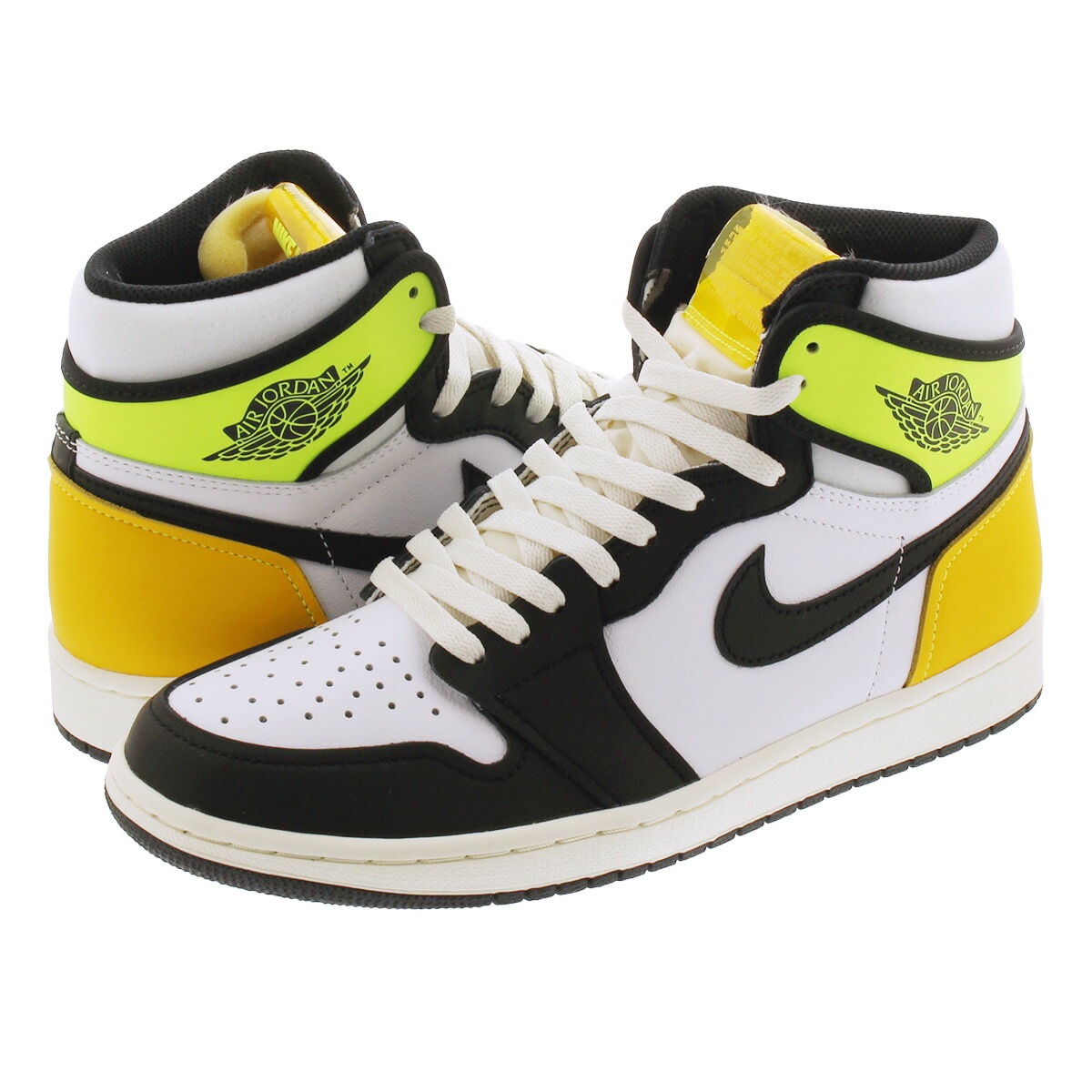 jordan aj 1 mid black and yellow