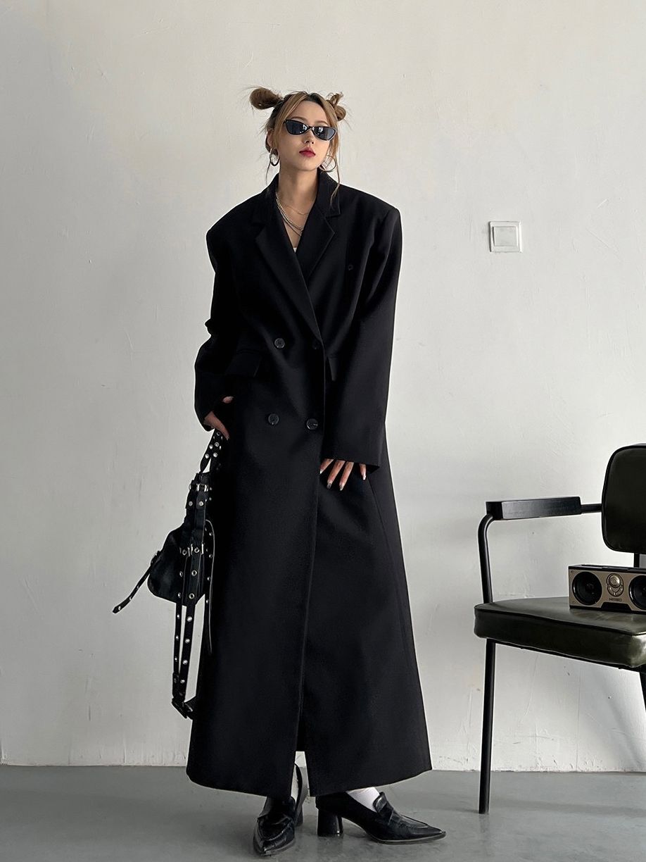 チェスターコート 2色 レディース アウター ロングコート ダブルボタン シンプル おしゃれ かっこいい 無地 秋 冬 通勤 通学 お出かけ 休日 暖かい M L ブラック グレー チェスターコート 2色 レディース アウター ロングコート ダブルボタン シンプル おしゃれ かっこいい 無地 秋 冬 通勤 通学 お出かけ 休日 暖かい M L ブラック グレー