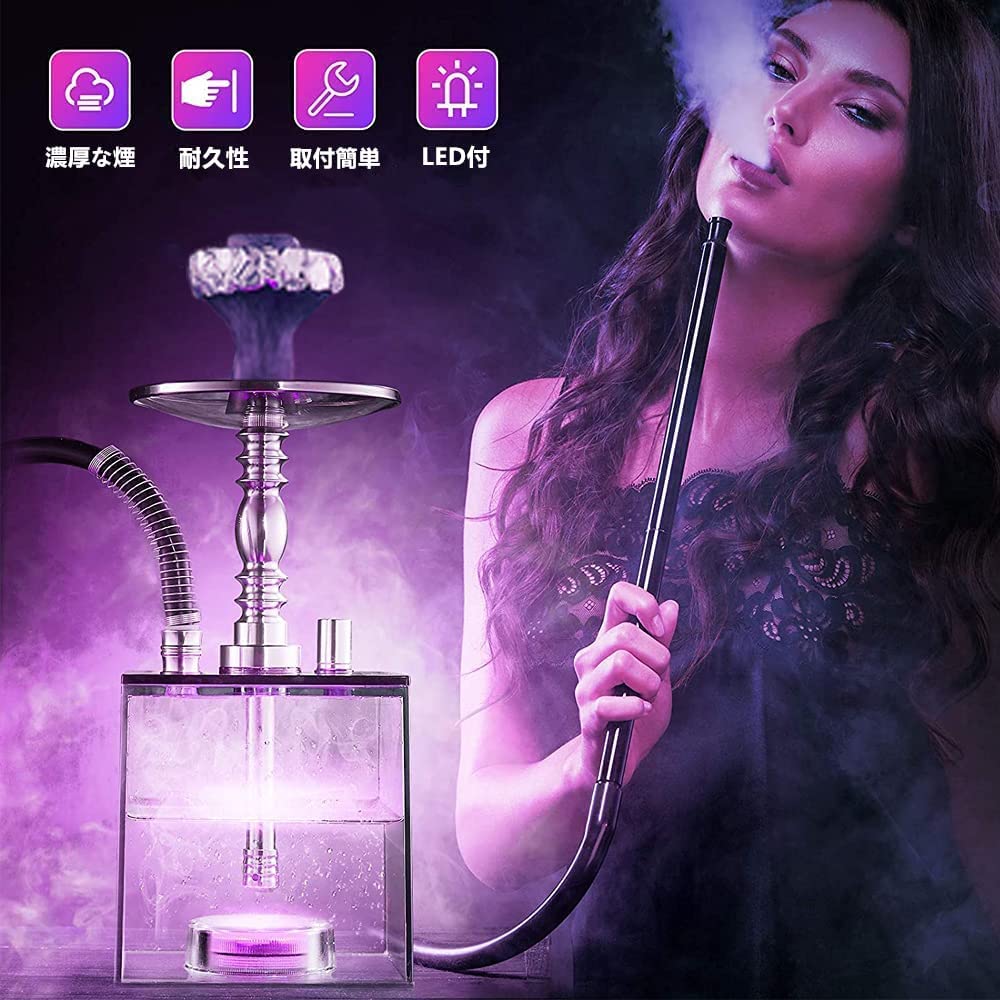 シーシャ 水タバコ フーカ 喫煙具 Shisha Hookah アクリル シーシャ本体 シーシャ台 シーシャセット ブラック 透明 ステンレス製シーシャ 水烟 日本語取扱説明書付き 12点セット シーシャ 水タバコ フーカ 喫煙具 Shisha Hookah アクリル シーシャ本体 シーシャ台 シーシャセット ブラック 透明 ステンレス製シーシャ 水烟 日本語取扱説明書付き 12点セット