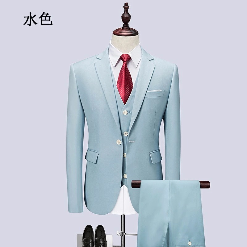 1ボタンスリムスーツ フォーマル ビジネススーツ シングル メンズスーツ 9カラー 紳士服 男性用背広 就職活動suit 3点セット メンズ 大きいサイズ おしゃれスーツ 春 夏 細身 結婚式 黒 ネ