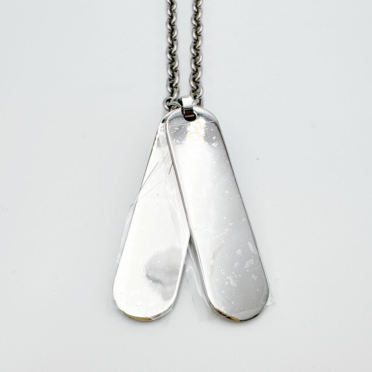 20544PSS01 チェーンネックレス プレートネックレス シルバー 20544PSS01 チェーンネックレス プレートネックレス シルバー