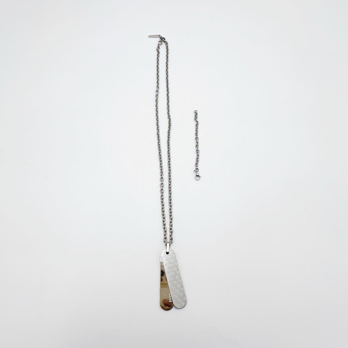 20544PSS01 チェーンネックレス プレートネックレス シルバー 20544PSS01 チェーンネックレス プレートネックレス シルバー