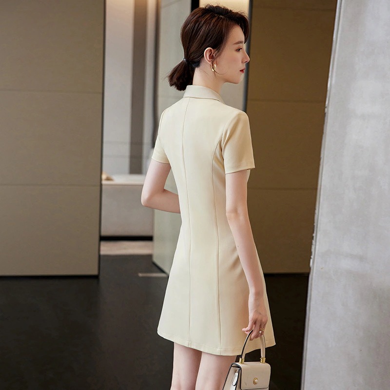 ファッション半袖スーツワンピースol通勤気質職業プリーツワンピース大きいサイズ シャツワンピース ファッション半袖スーツワンピースol通勤気質職業プリーツワンピース大きいサイズ シャツワンピース