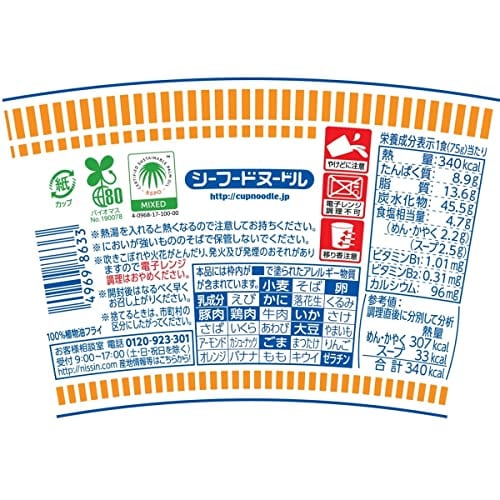 カップヌードル シーフードヌードル 日清食品 カップ麺 75g×20個 mdprevattcaulkingandwaterproofing.com