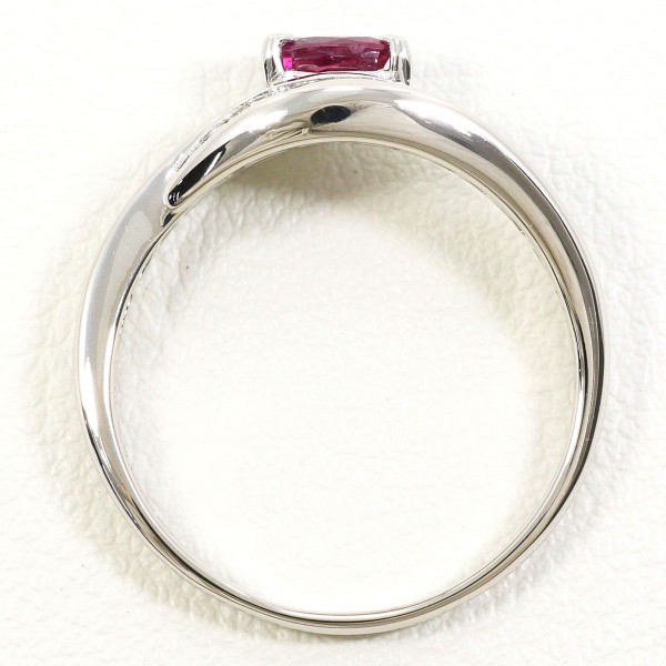 PT900 プラチナ リング 14.5号 ルビー 0.340 ダイヤ 0.34 ジュエリー 中古 PT900 プラチナ リング 14.5号 ルビー 0.340 ダイヤ 0.34 ジュエリー 中古