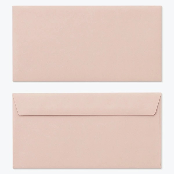 [ケース販売] 山櫻 封筒 洋長3 カマス貼FF ECサーモン 紙厚100g 郵便枠ナシ 1,000枚 / ベロ折 A4三折用 パステルカラー 無地 郵便番号枠なし 00404268-1000