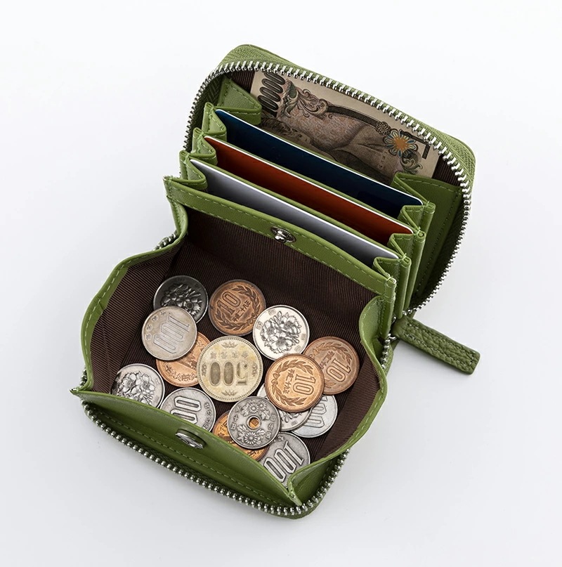 ムーミン牛革ミニ財布 ミニ財布 ラウンドファスナー 財布 レディース 本革 ムーミン 小銭入れ 小銭入れ ムーミン柄 リトルミイ柄 ラウンドファス