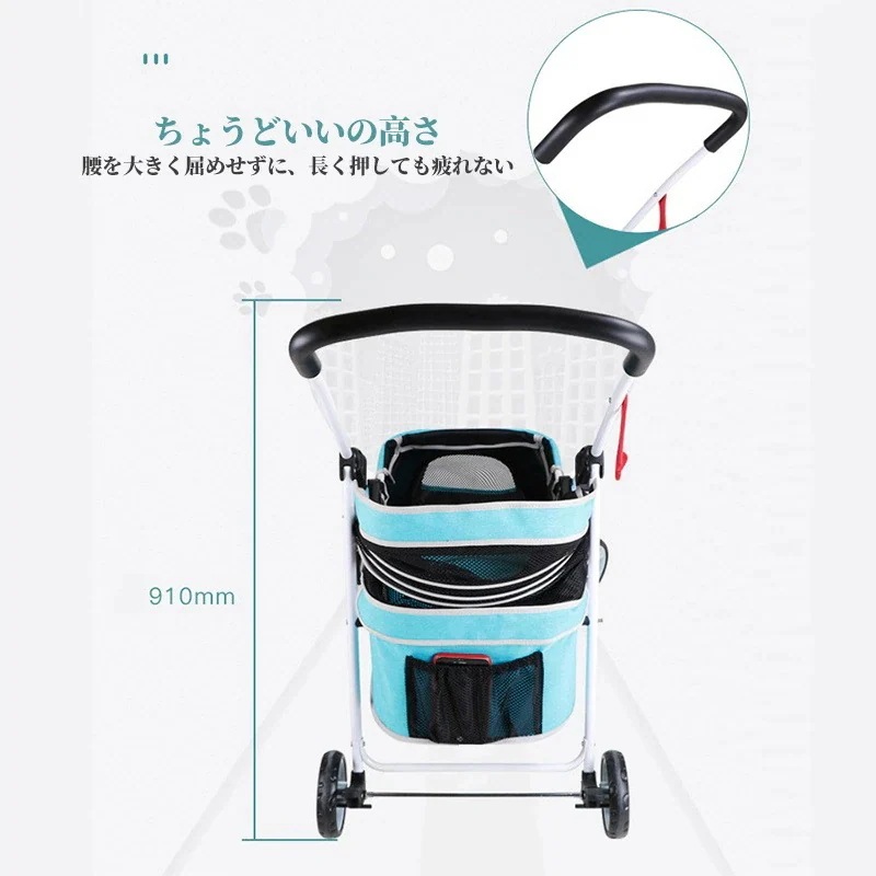 ペットキャリー ペットカート 猫 犬 バギー 多頭用 カート 犬用ベビーカー 3way 折りたたみ