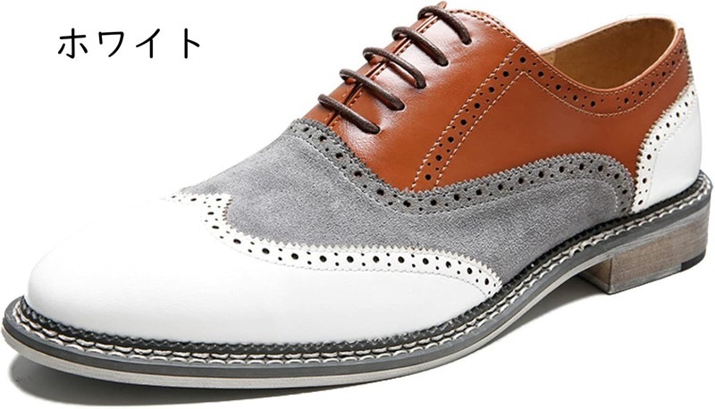 ビジネスシューズ 夏 通気性 ウィングチップ メンズシューズ バイカラー お洒落 紳士靴 結婚式 柔らかい レースアップシューズ 防滑 大きいサイズ ウォーキング 革靴 ロングノーズ 歩きやすい 冠 ビジネスシューズ 夏 通気性 ウィングチップ メンズシューズ バイカラー お洒落 紳士靴 結婚式 柔らかい レースアップシューズ 防滑 大きいサイズ ウォーキング 革靴 ロングノーズ 歩きやすい 冠