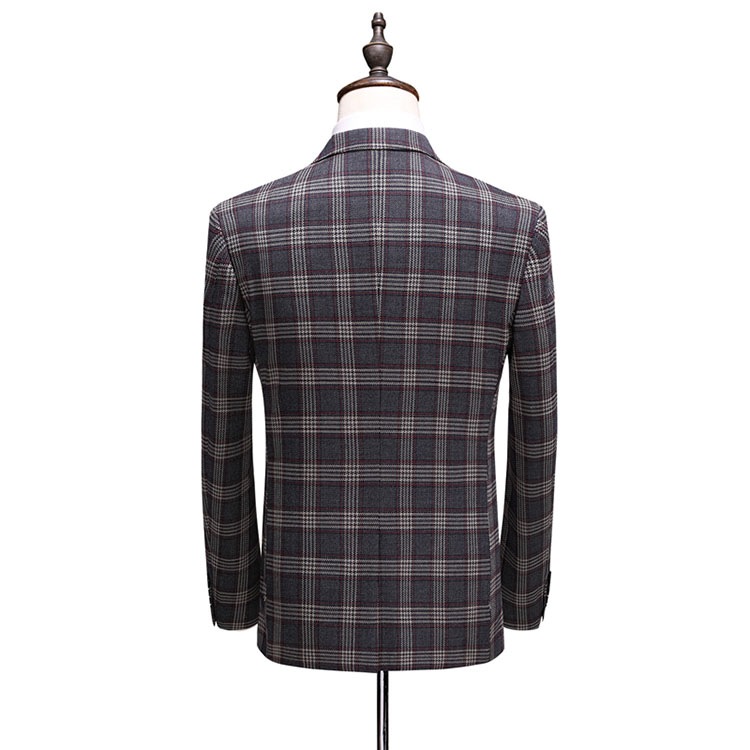 成人式 スリーピーススーツメンズ春夏春物チェック柄スーツメンズ スリーピーススーツメンズダブルスーツメンズチェックグレーベスト付き 入学式 スリーピーススーツ3ピーススーツ大きいサイズ 男性男の子