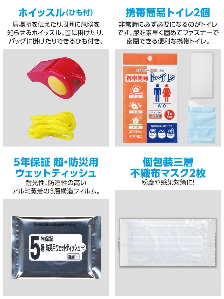 （まとめ買い）緊急避難セット20点 35503 [x3セット]