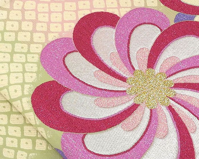袋帯 交織 匹田花模様 リサイクル 中古 フォーマル 礼装用 パーティー