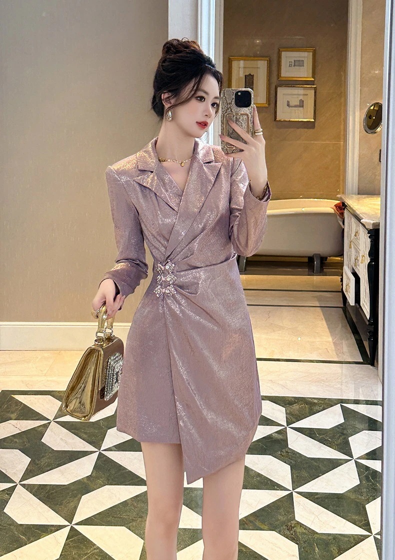 【3日で出荷】秋冬新品 通勤風 スーツワンピース ドレス パーティー キャバ 大人 同窓会 披露宴 卒業式 結婚式 演奏会 ウェディング 二次会 メガ割