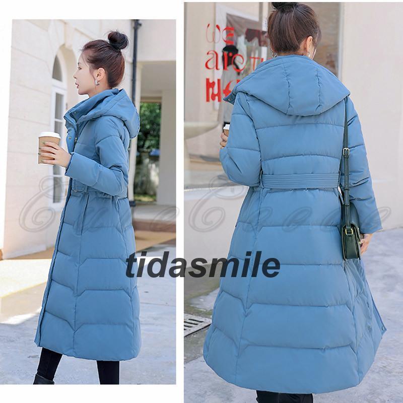 万能流行感 中綿コート レディース アウター 無地 フード取り外し可能 長袖 フード付き ロング丈 トップス カジュアル 保温 防寒 暖かい 細身 秋冬 おしゃれ