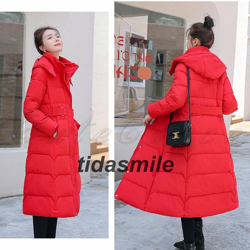 万能流行感 中綿コート レディース アウター 無地 フード取り外し可能 長袖 フード付き ロング丈 トップス カジュアル 保温 防寒 暖かい 細身 秋冬 おしゃれ